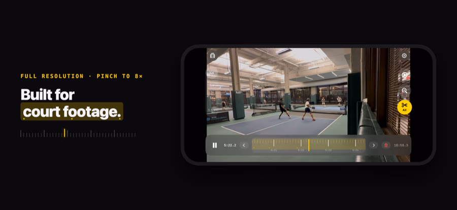 Built for court footage.